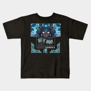 get it right demonic anime girl Kids T-Shirt